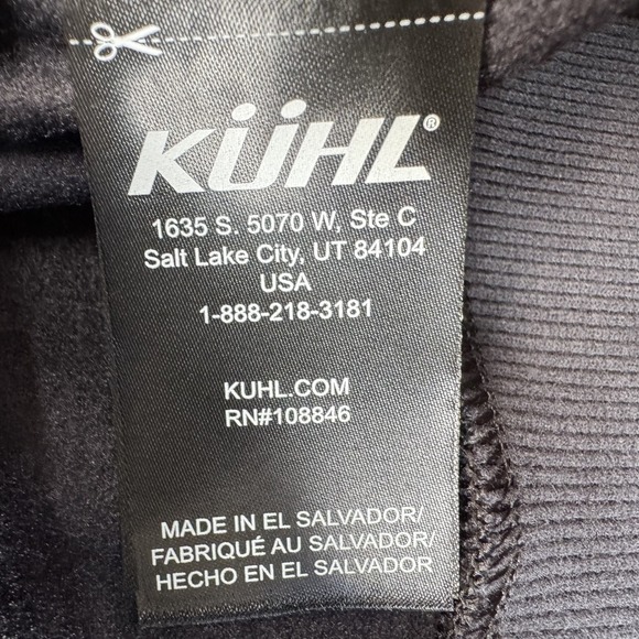 KUHL‎ Karisma Pullover Hoody Sweatshirt Stretch Ribbed Panels Womens Small Black - Picture 12 of 15